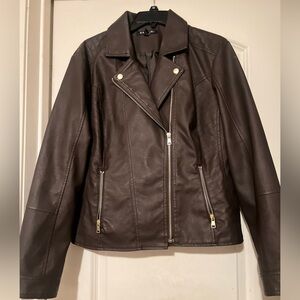 Faux leather jacket